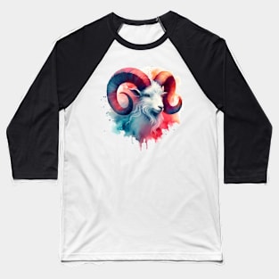 Aries watercolor Baseball T-Shirt